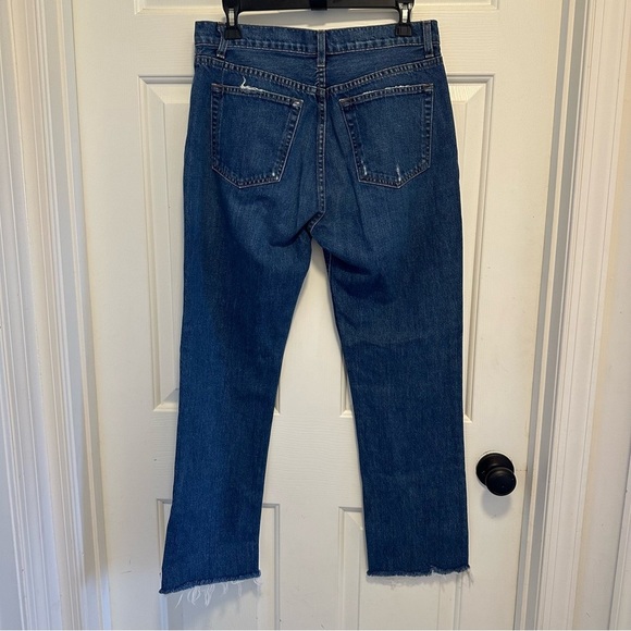 Reformation Brooke High Straight Zip Jean Glacier Size 29 - Picture 3 of 7